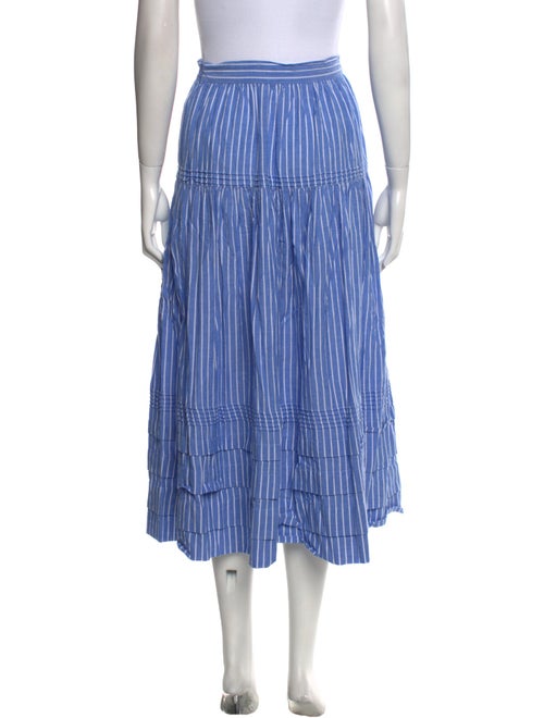 DÔEN Striped Midi Length Skirt