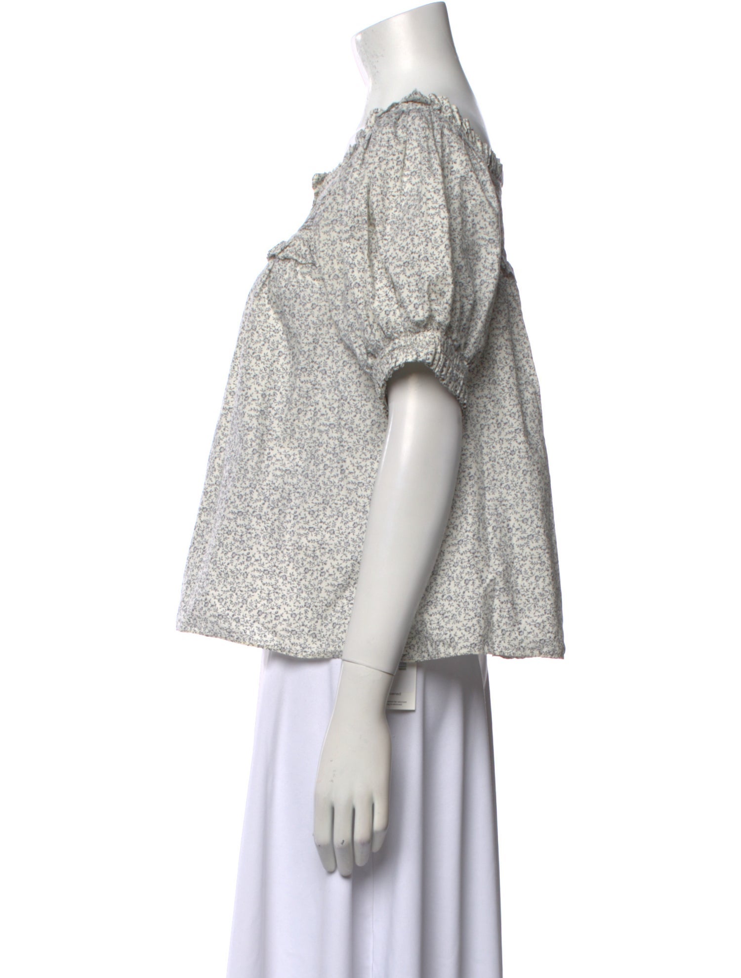 DÔEN Square Neckline Short Sleeve Top