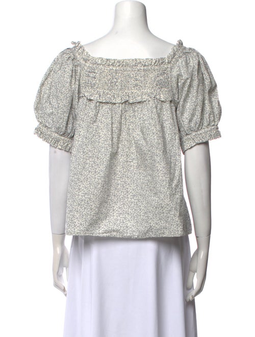 DÔEN Square Neckline Short Sleeve Top