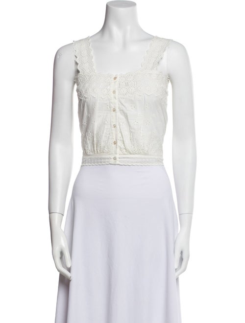 DÔEN Square Neckline Sleeveless Crop Top