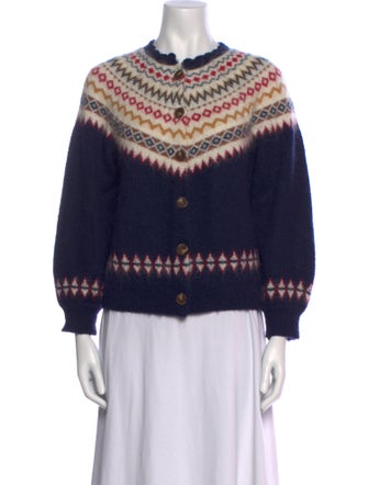 DÔEN Mohair Printed Sweater