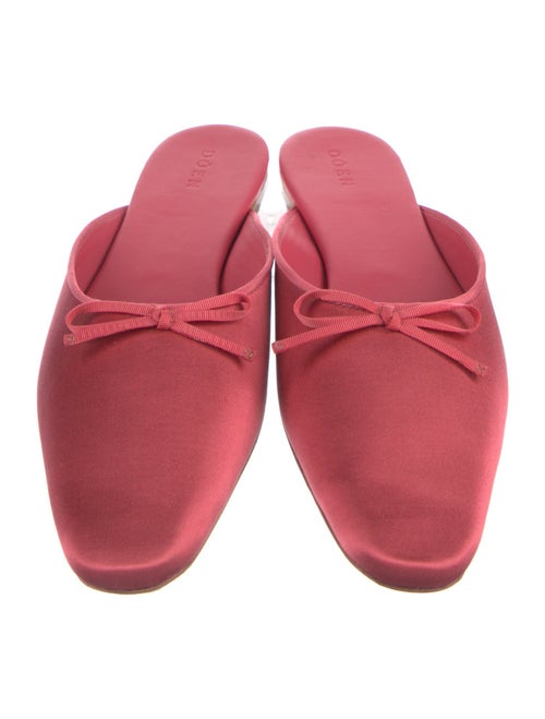 DÔEN Satin Bow Accents Mules