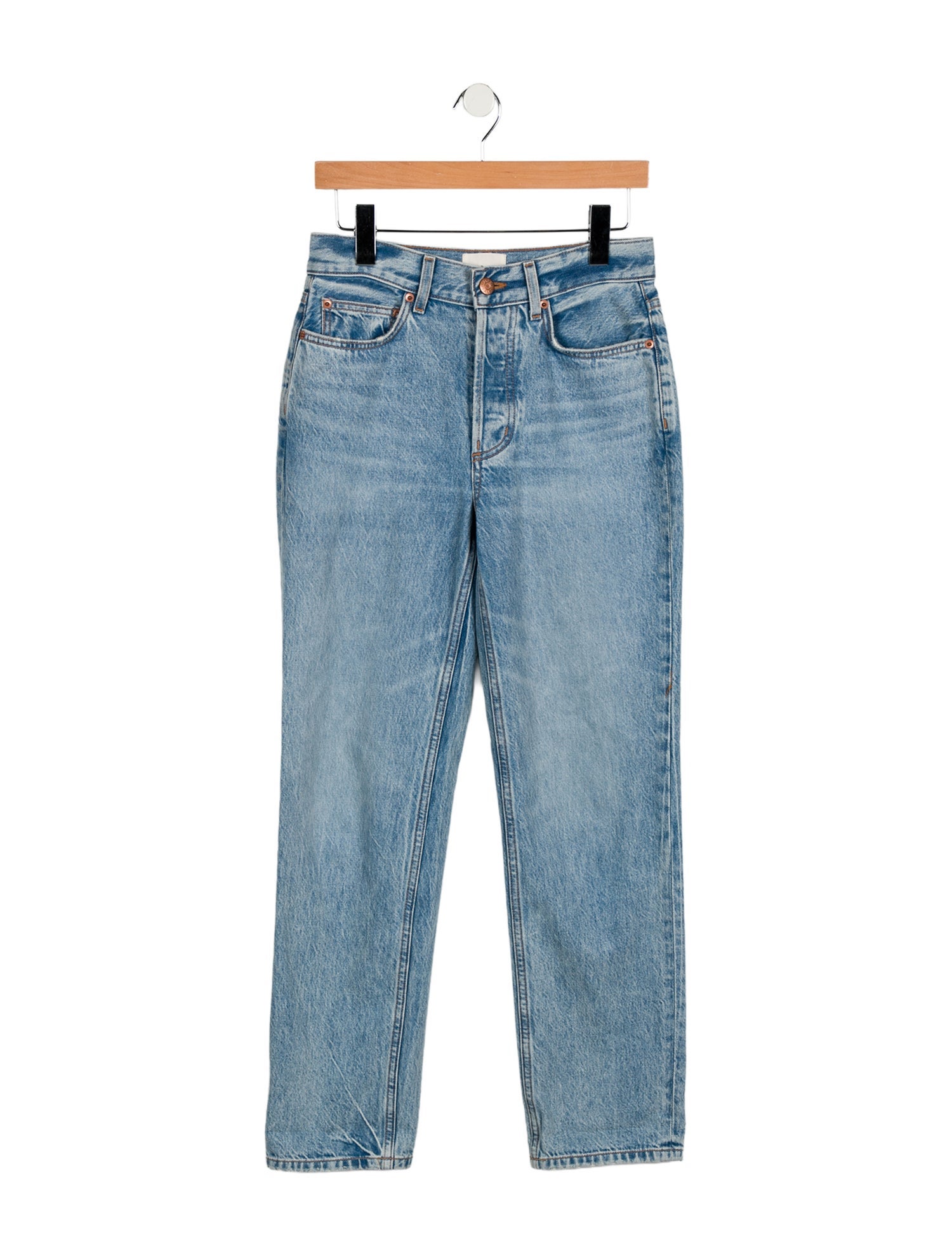 DÔEN High-Rise Straight Leg Jeans