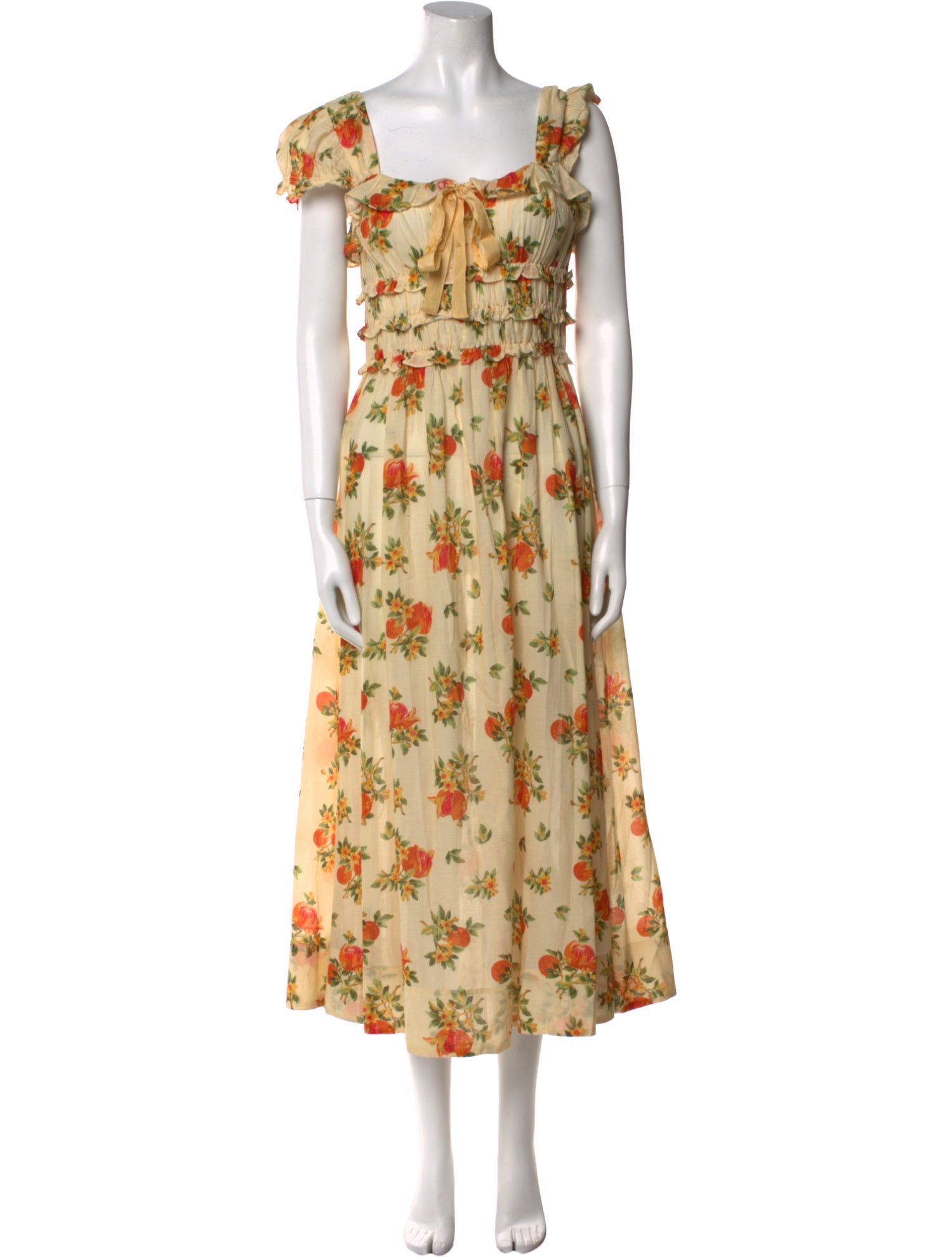 DÔEN Floral Print Long Dress