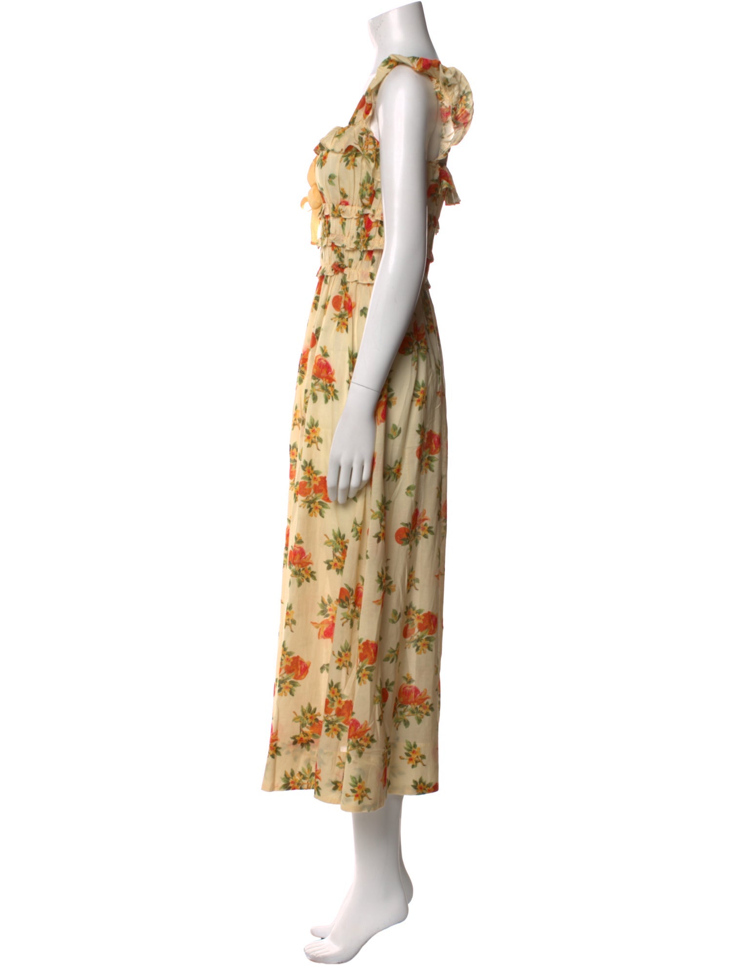 DÔEN Floral Print Long Dress