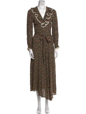 DÔEN Floral Print Long Dress