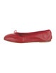 DÔEN Leather Bow Accents Ballet Flats