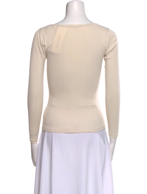 DÔEN Scoop Neck Three-Quarter Sleeve Top