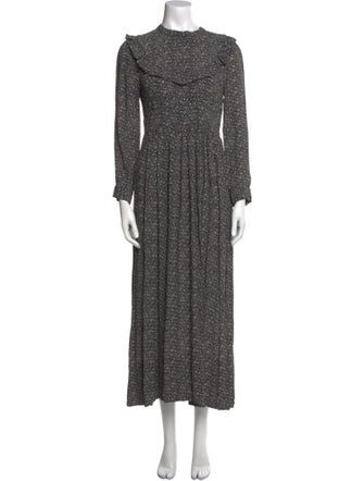 DÔEN Floral Print Long Dress