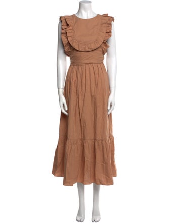 DÔEN Crew Neck Long Dress