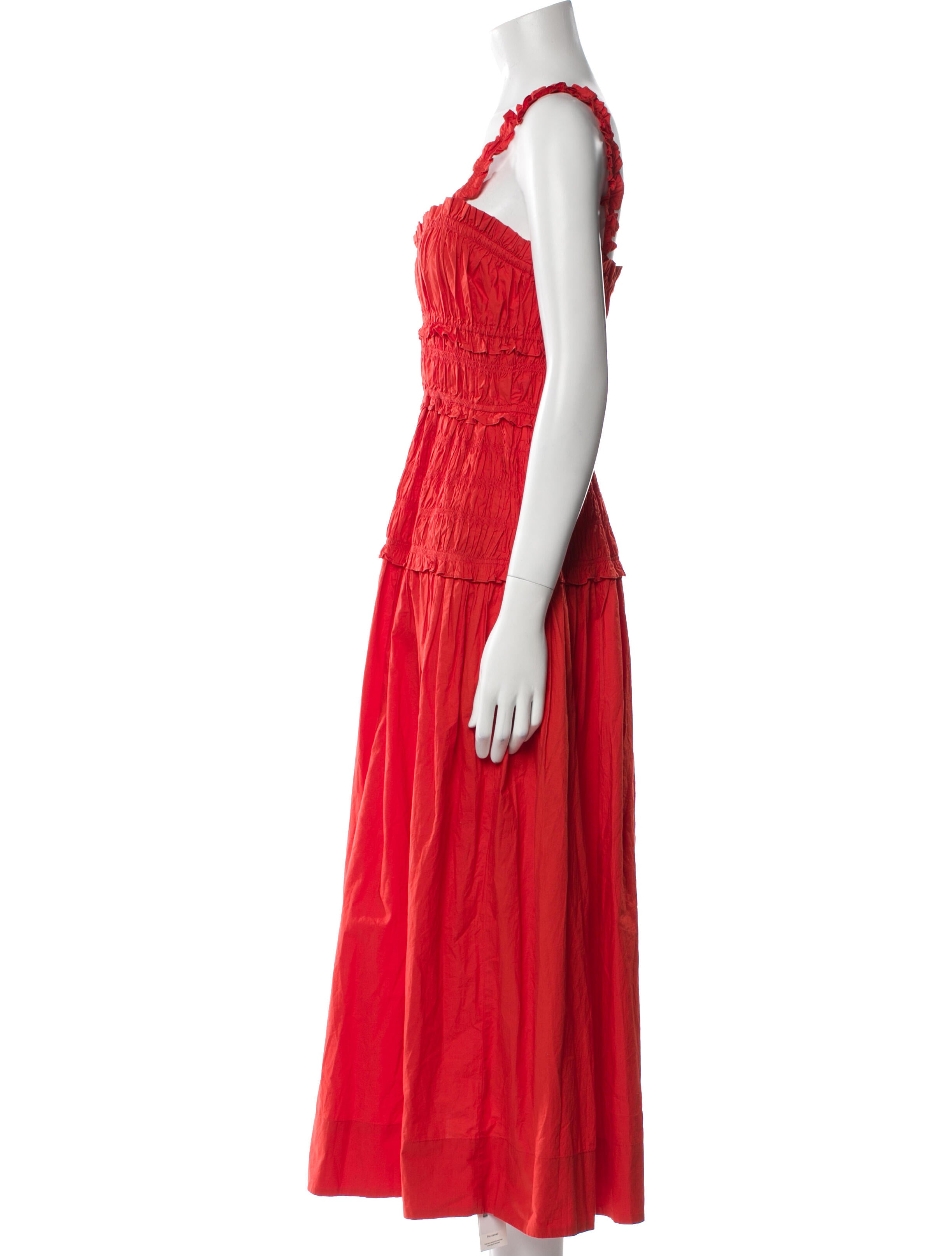 DÔEN Square Neckline Midi Length Dress