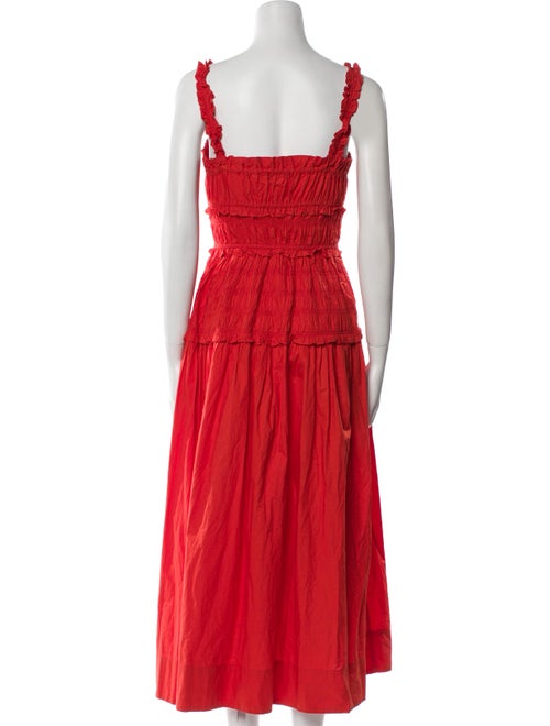 DÔEN Square Neckline Midi Length Dress