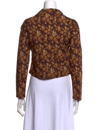 DÔEN Floral Print V-Neck Crop Top