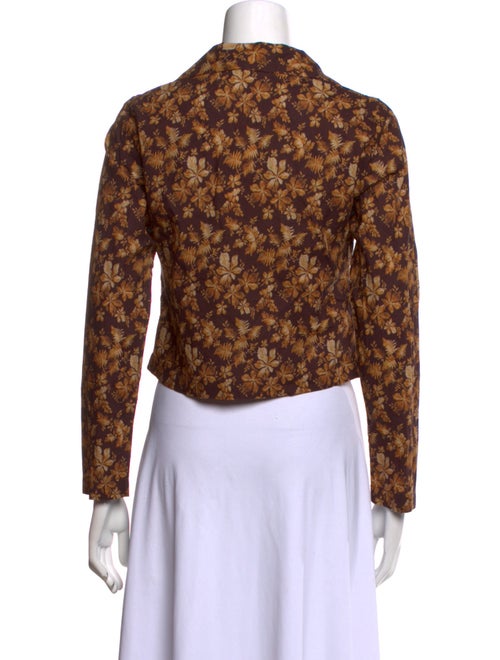 DÔEN Floral Print V-Neck Crop Top