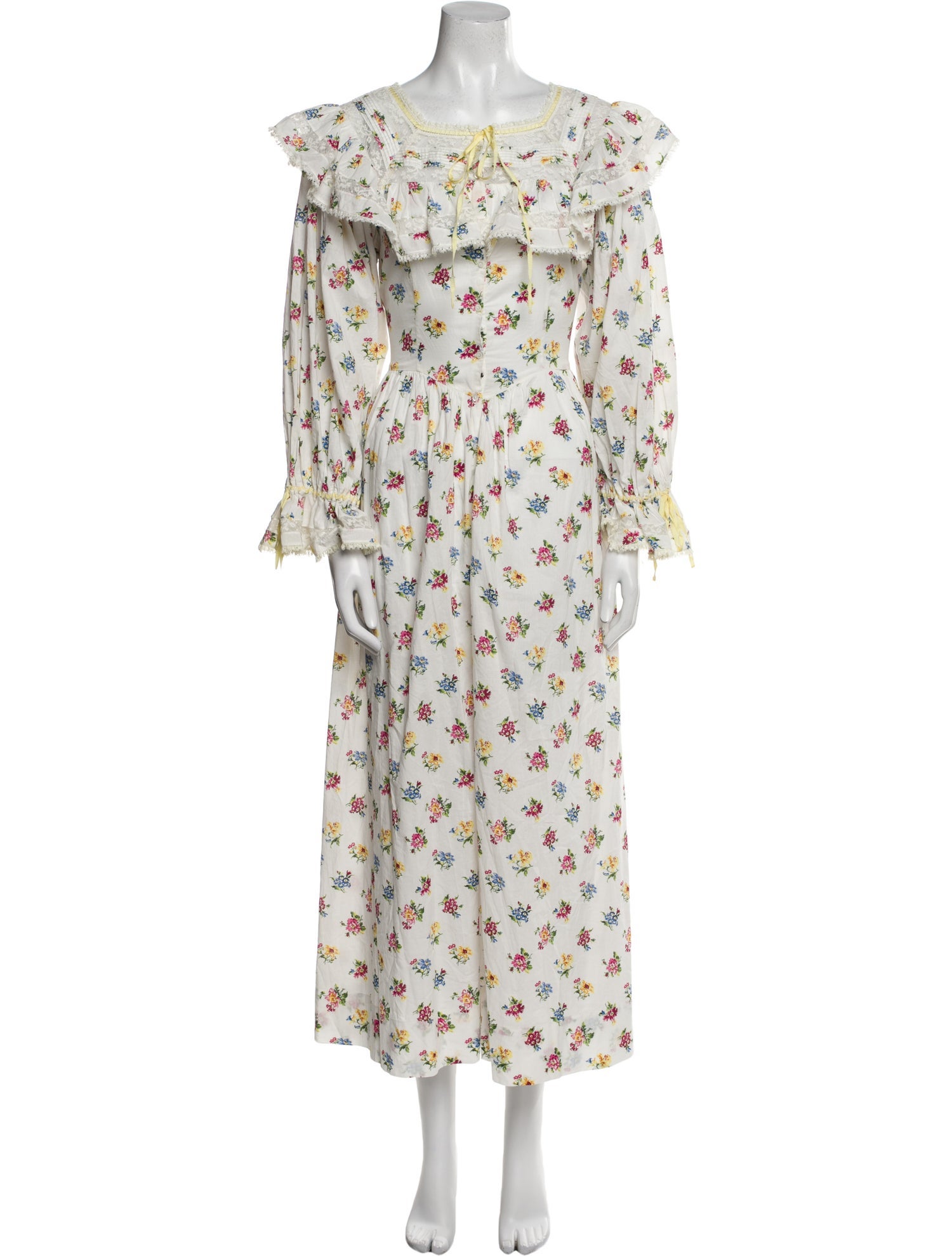 DÔEN Floral Print Long Dress