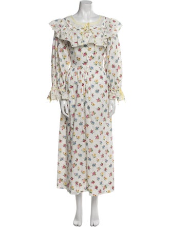 DÔEN Floral Print Long Dress