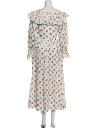 DÔEN Floral Print Long Dress