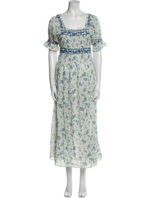 DÔEN Floral Print Long Dress