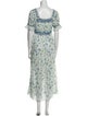 DÔEN Floral Print Long Dress