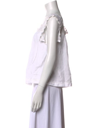 DÔEN Square Neckline Sleeveless Top