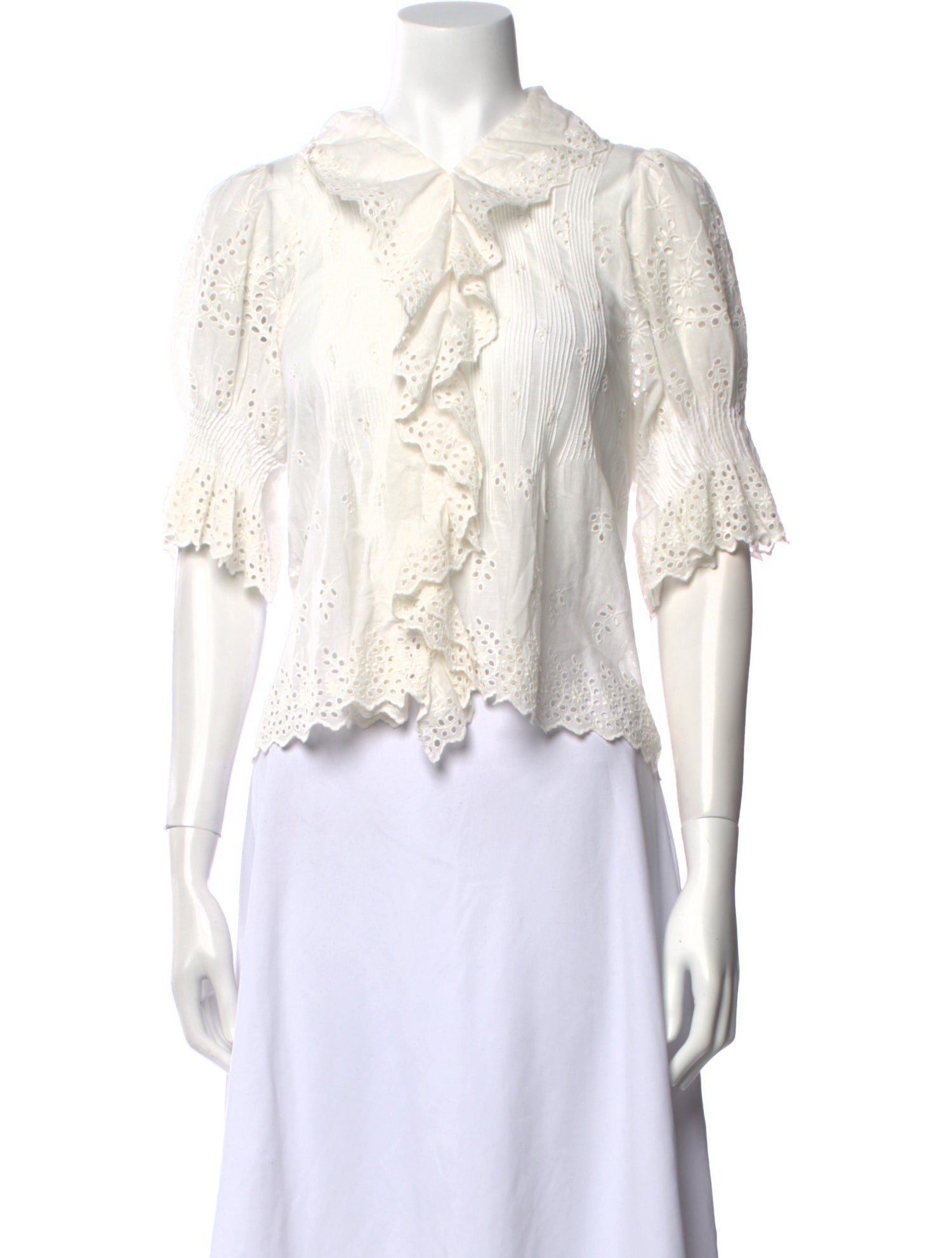 DÔEN V-Neck Short Sleeve Crop Top