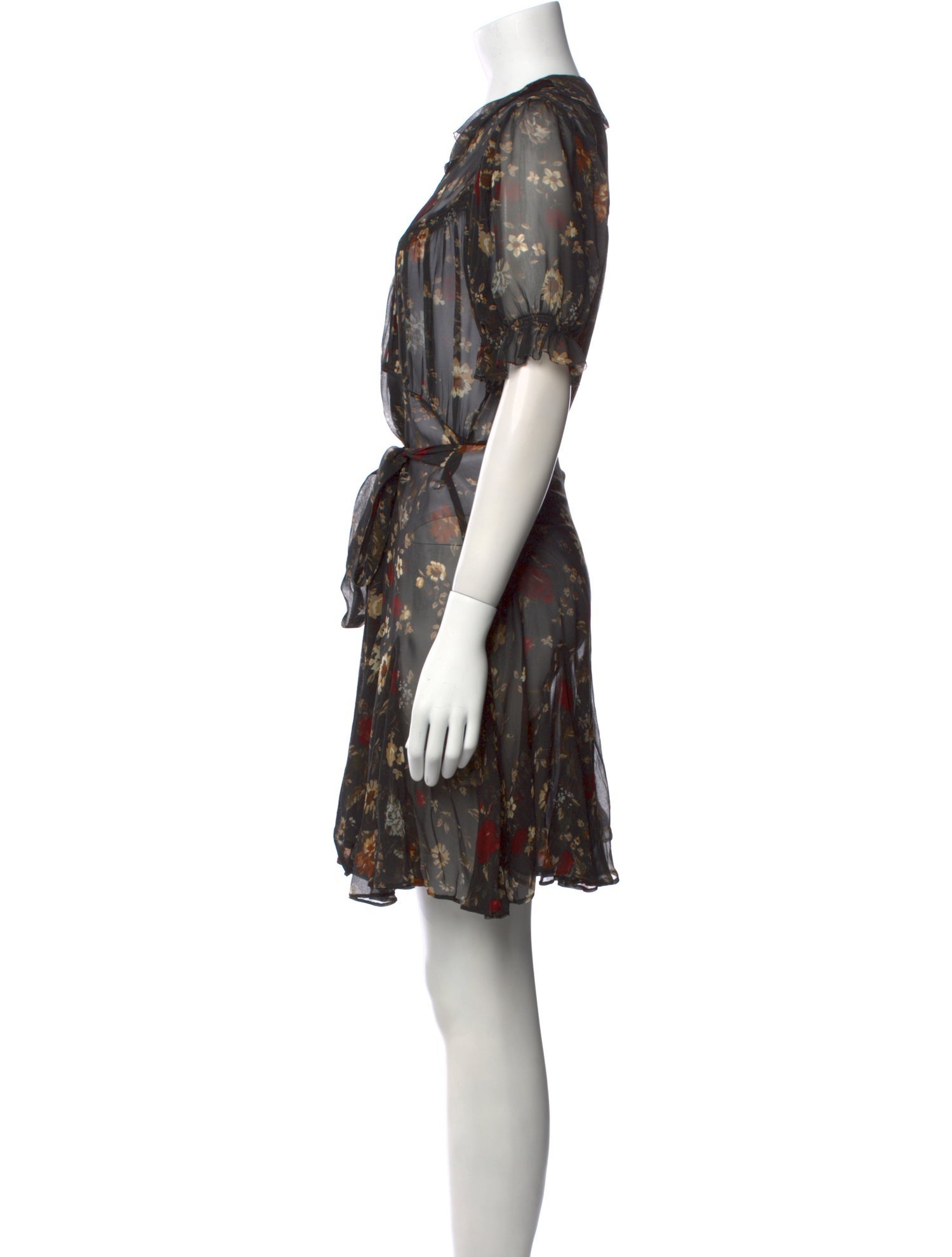 DÔEN Silk Knee-Length Dress