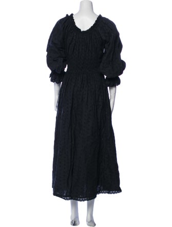 DÔEN Scoop Neck Long Dress