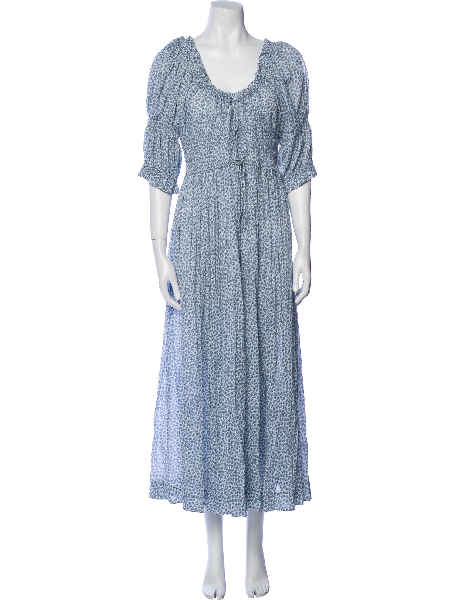 DÔEN Floral Print Long Dress