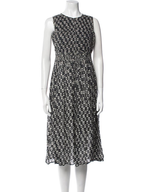 DÔEN Printed Midi Length Dress