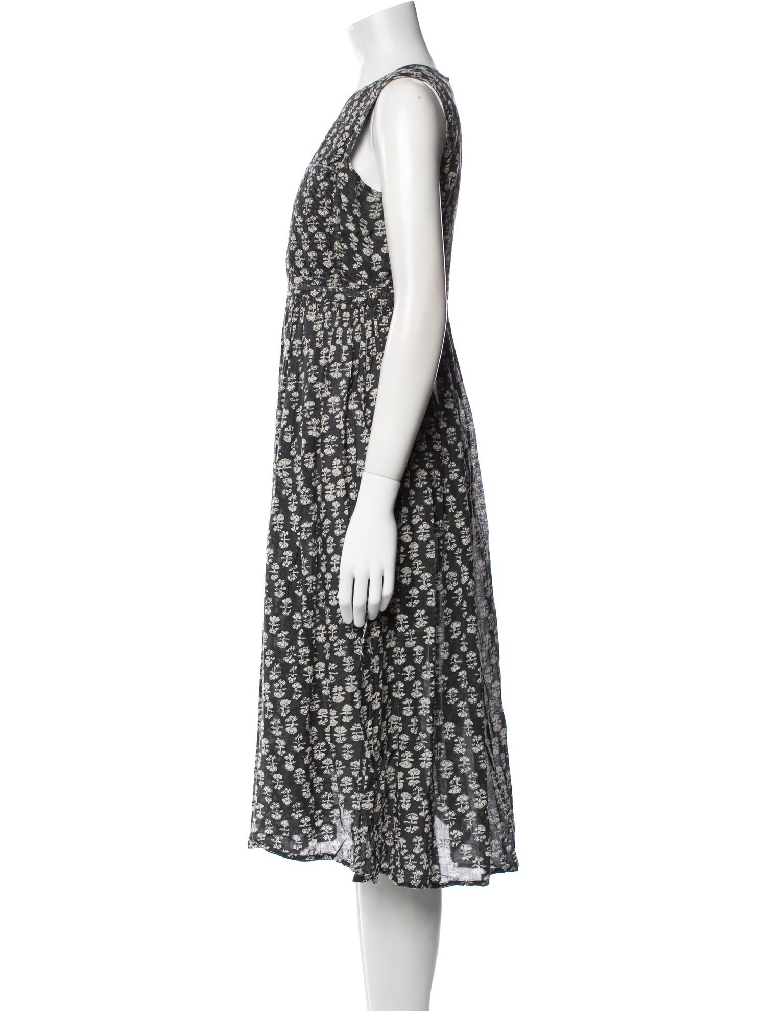 DÔEN Printed Midi Length Dress