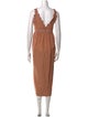 DÔEN V-Neck Midi Length Dress