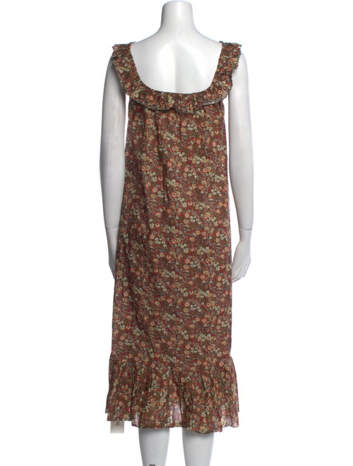 DÔEN Floral Print Long Dress