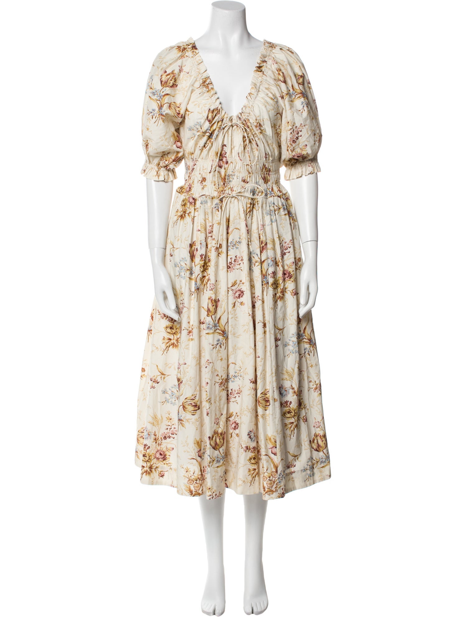 DÔEN Floral Print Long Dress