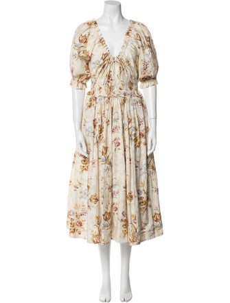 DÔEN Floral Print Long Dress