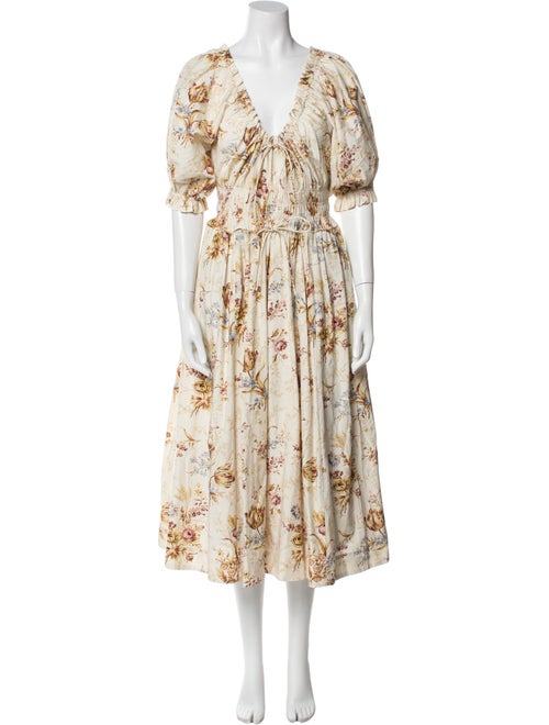 DÔEN Floral Print Long Dress