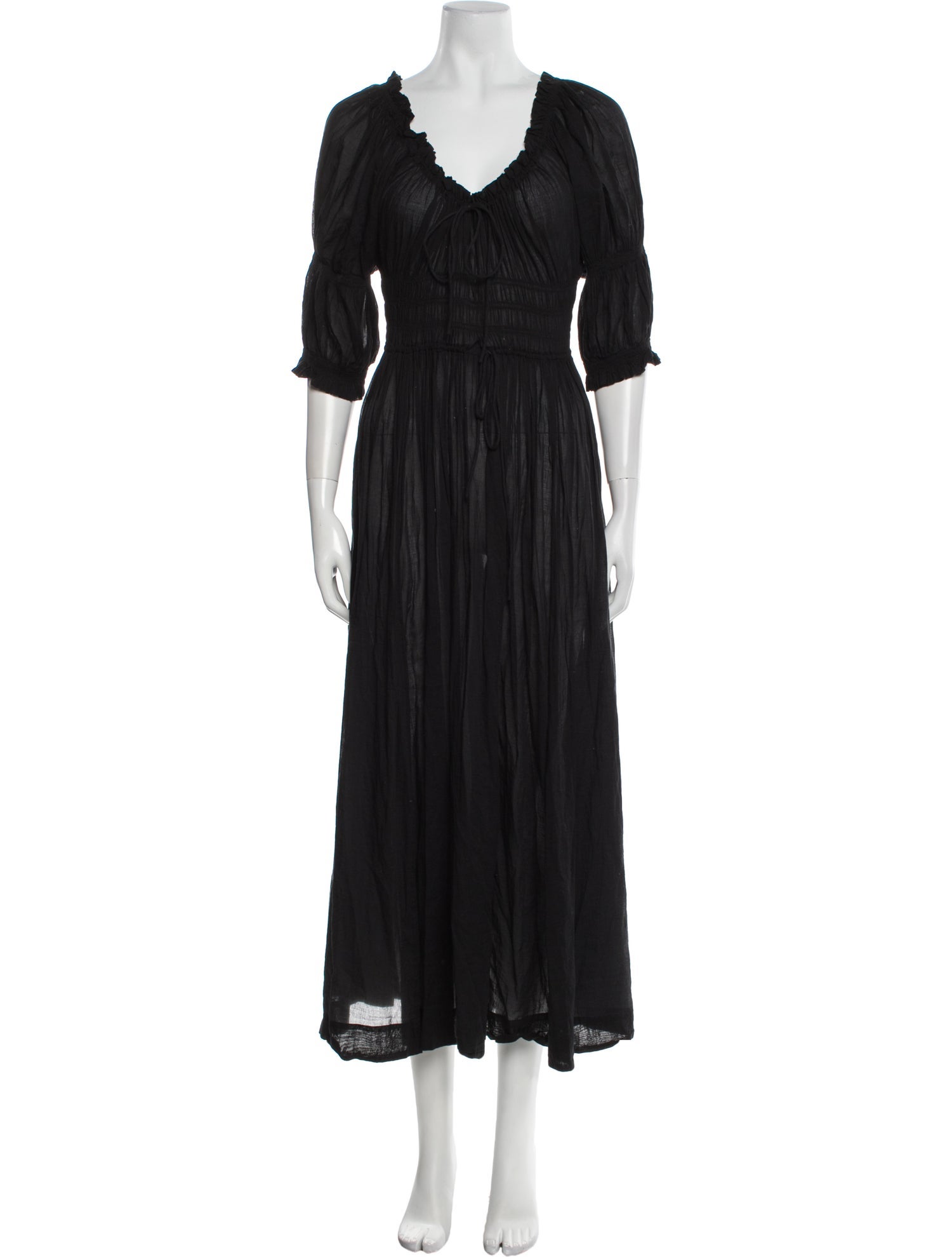 DÔEN V-Neck Long Dress