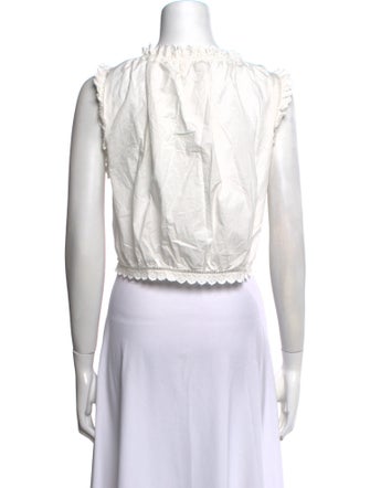 DÔEN Square Neckline Sleeveless Crop Top