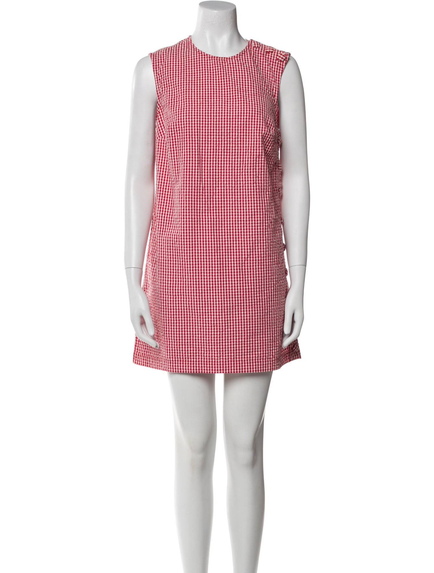 DÔEN Plaid Print Mini Dress