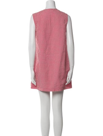 DÔEN Plaid Print Mini Dress