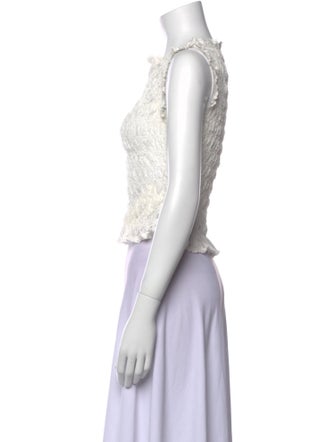 DÔEN Nylon Bateau Neckline Crop Top