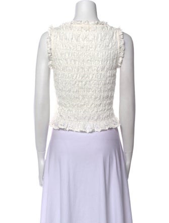 DÔEN Nylon Bateau Neckline Crop Top