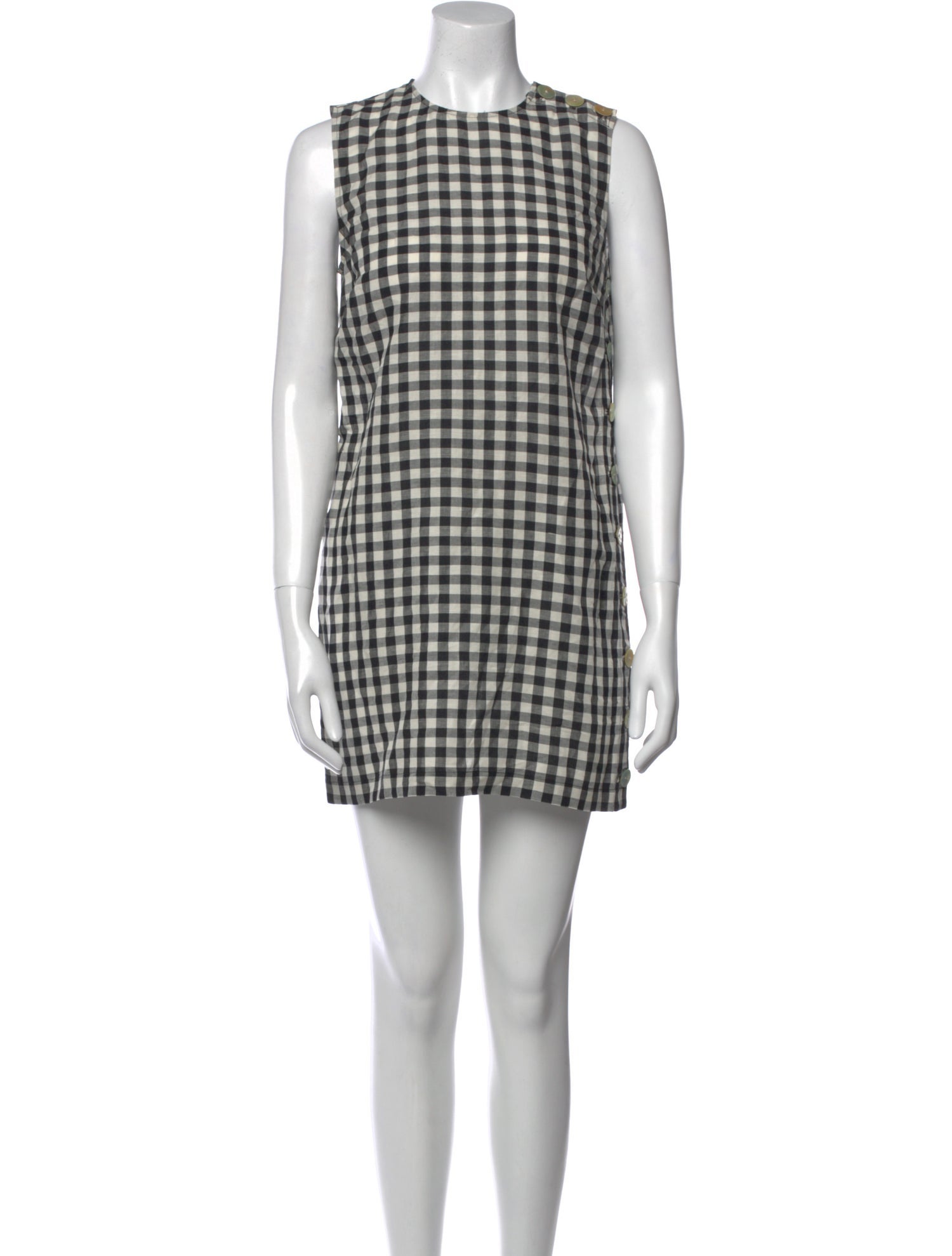 DÔEN Plaid Print Mini Dress