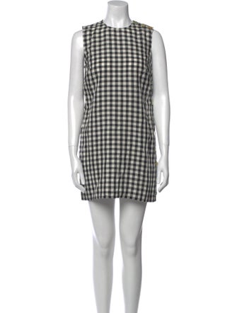 DÔEN Plaid Print Mini Dress