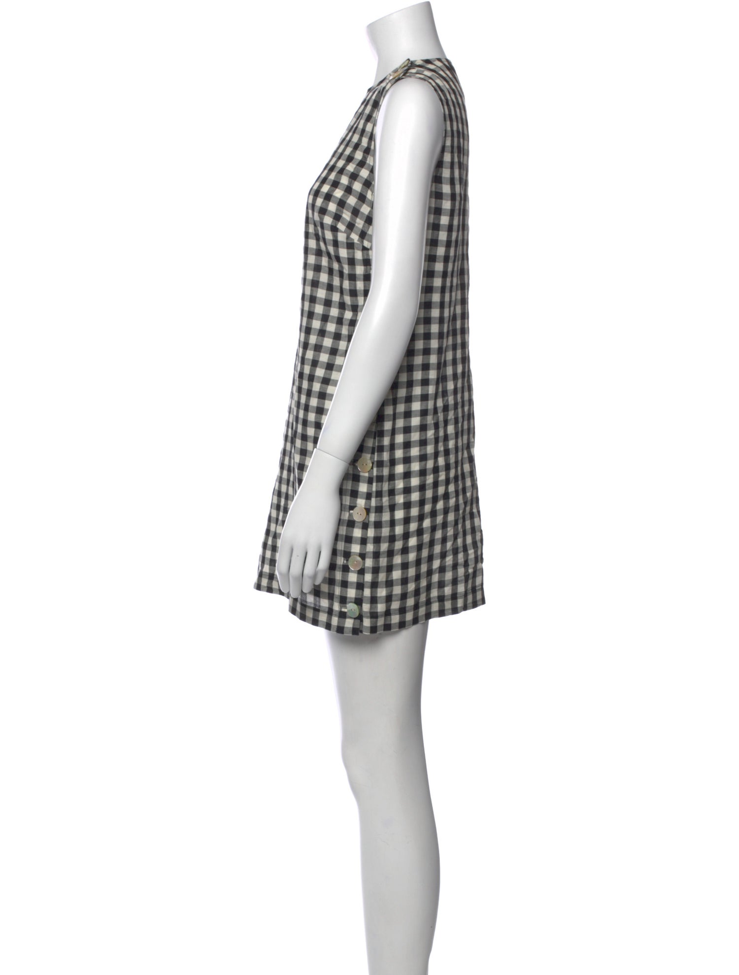 DÔEN Plaid Print Mini Dress