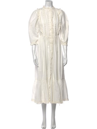 DÔEN Mock Neck Long Dress