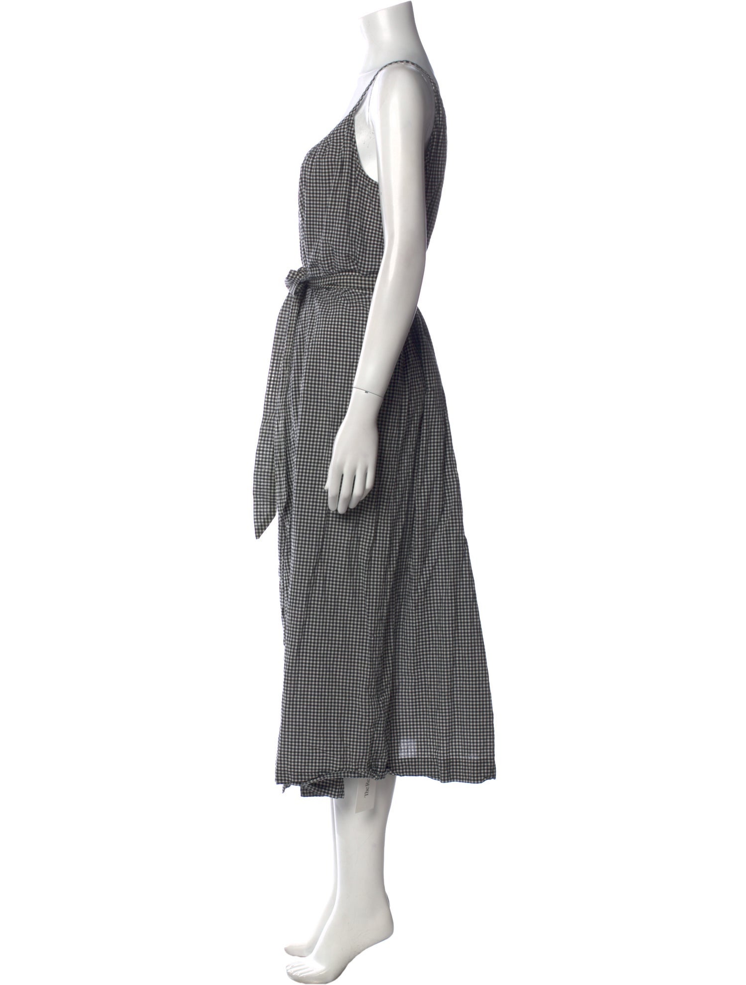 DÔEN Plaid Print Midi Length Dress