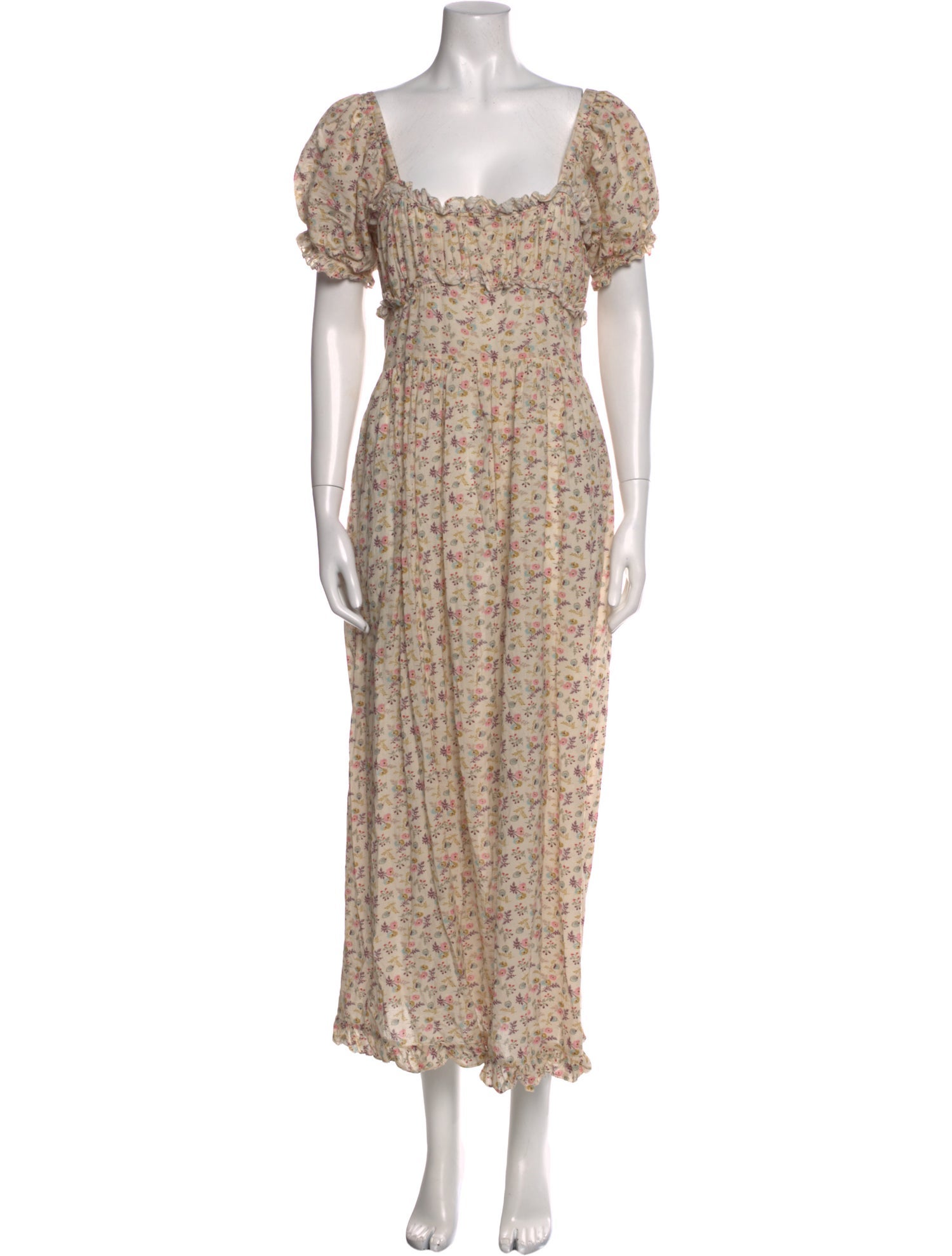 DÔEN Floral Print Long Dress