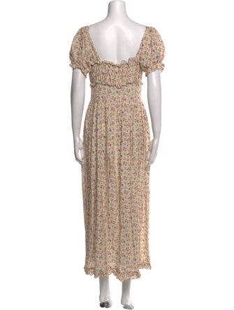 DÔEN Floral Print Long Dress