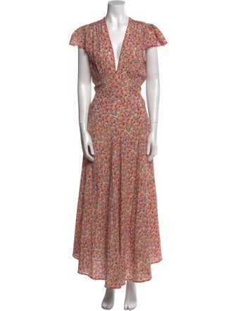 DÔEN Floral Print Long Dress