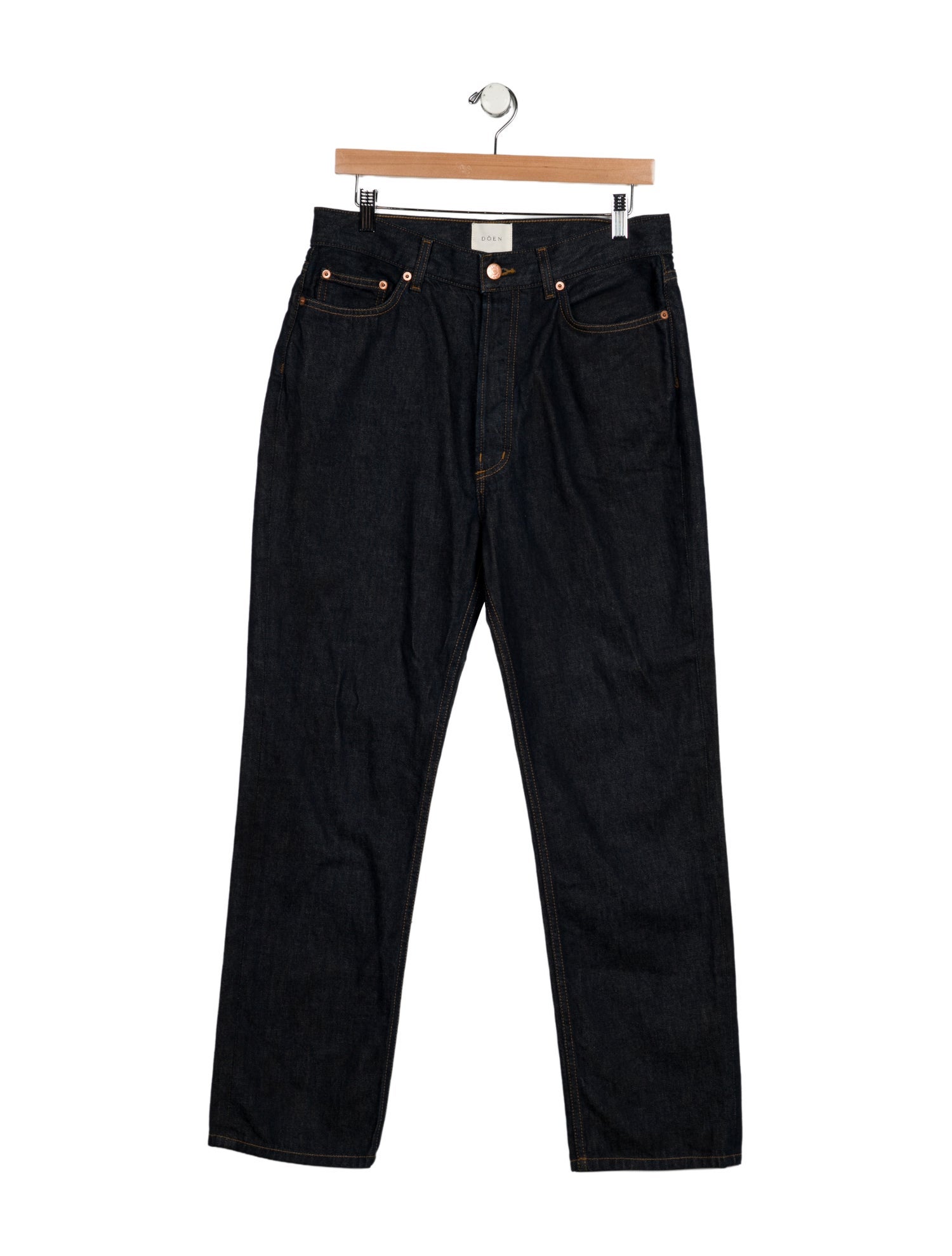 DÔEN High-Rise Straight Leg Jeans